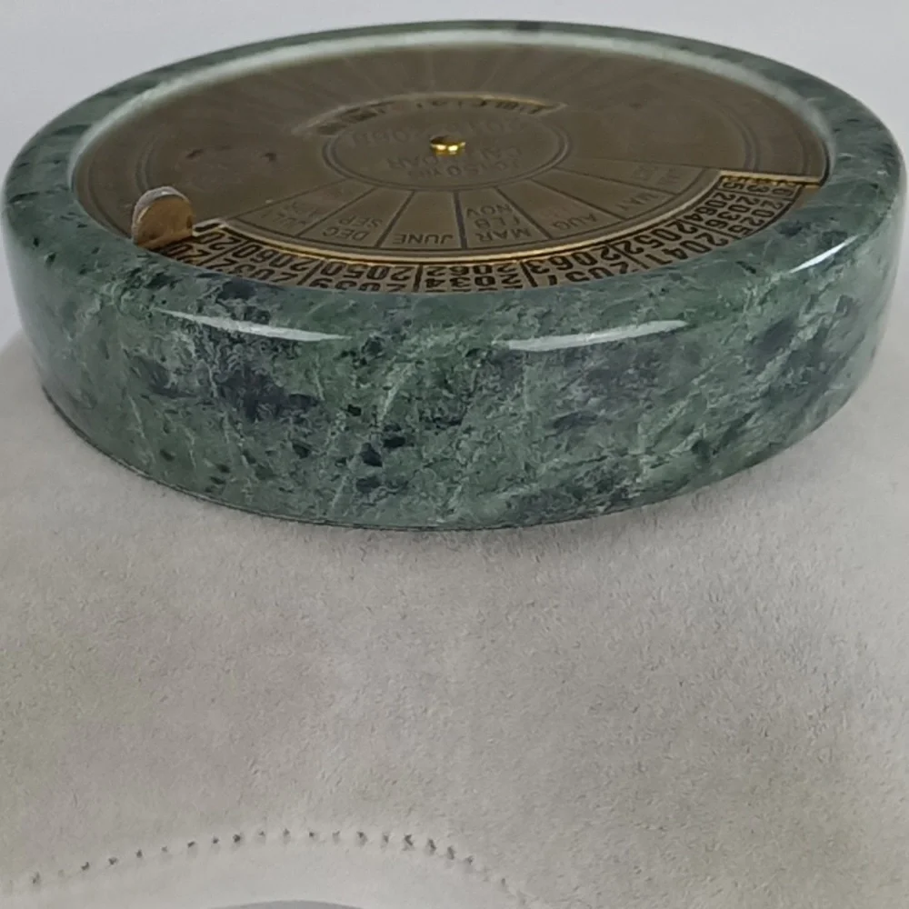 Perpetual Calendar Paper Weight.